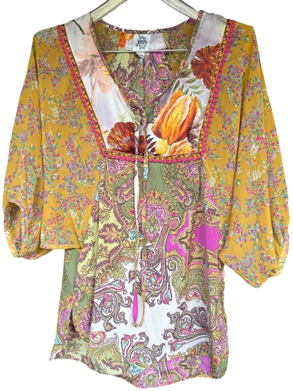 Ivy Jane Multi Color Blouse Sz XS